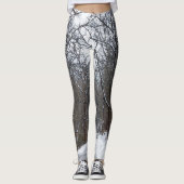 Ozark Snow Covered Road Painterly Leggings (Voorkant)