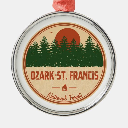 Ozark-St. Francis National Forest Metalen Ornament (Voorkant)