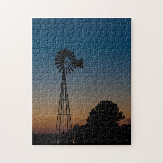 Ozark Sunset Windmill Legpuzzel (Verticaal)