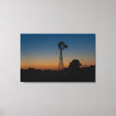 Ozark Windmill Sunset Canvas Afdruk (Voorkant)