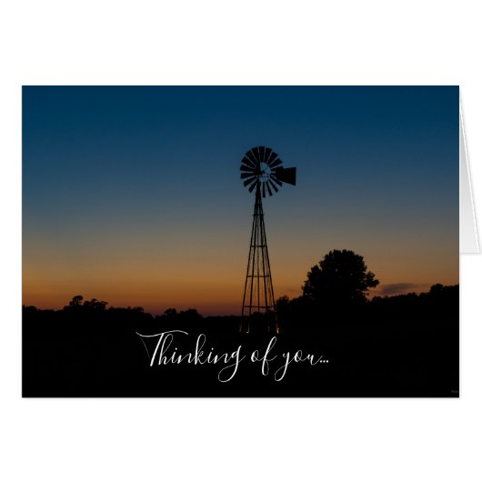 Ozark windmolen denken aan je zonsondergang (Voorkant Horizontaal)
