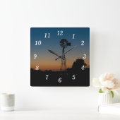 Ozark Windmolen Zonsondergang Wandklok (Huis)
