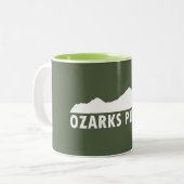Ozarks alsjeblieft tweekleurige koffiemok (Voorkant links)