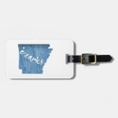 Ozarks, Arkansas Wood Grain Bagagelabel (Voorkant horizontaal)