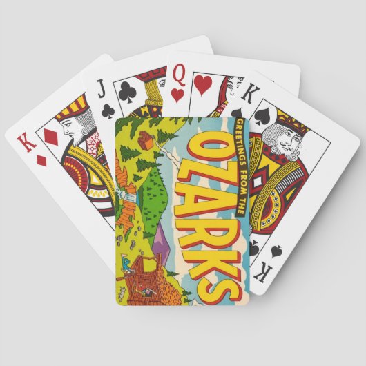 Ozarks-begroetingskaarten Pokerkaarten (Achterkant)