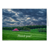 Ozarks Cloudy Boerderij Sunset (Voorkant Horizontaal)