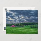 Ozarks Cloudy Boerderij Sunset Briefkaart (Voorkant / Achterkant)