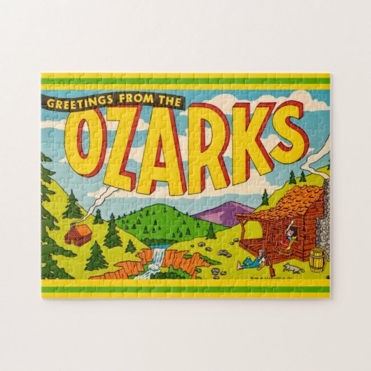 Ozarks Groet 11x14 Legpuzzel (Horizontaal)