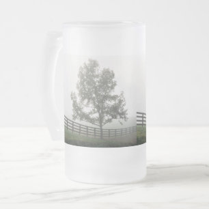 Ozarks Land Fog Frosted Glass Beer Mok