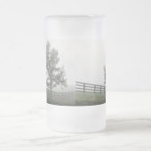 Ozarks Land Fog Frosted Glass Beer Mok (Center)