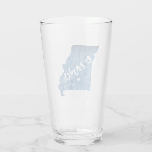 Ozarks, Missouri Wood Grain Glas (Achterkant)