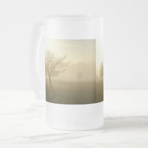 Ozarks Misty Golden Morning Sunrise Frosted Glass Matglas Bierpul