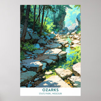 Ozarks State Park, Missouri Poster
