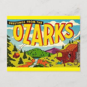OZARKS Vintage Travel Briefkaart
