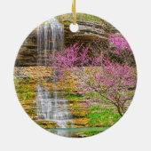 Ozarks Waterfall Spring Bluff Keramisch Ornament (Achterkant)