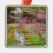 Ozarks Waterfall Spring Bluff Metalen Ornament (Voorkant)