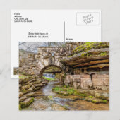 Ozarks Waterfall under Bridge Briefkaart (Voorkant / Achterkant)