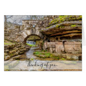 Ozarks Waterfall under Bridge denking of you Kaart (Voorkant Horizontaal)