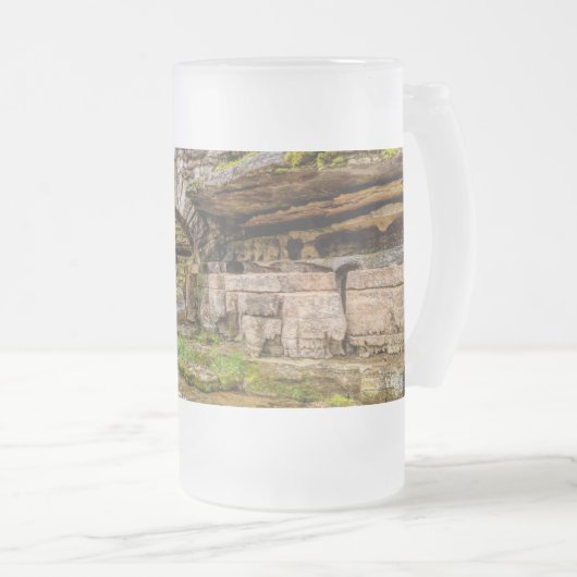 Ozarks Waterfall under Bridge Matglas Bierpul (Voorkant rechts)