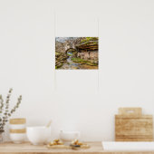 Ozarks Waterfall under Bridge Poster (Keuken)