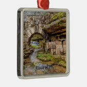Ozarks Waterfall under Bridge Premium Ornament (Rechts)