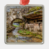 Ozarks Waterfall under Bridge Premium Ornament (Voorkant)
