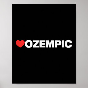 Ozempische liefde, hartontwerp geliefd bij iederee poster