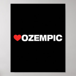 Ozempische liefde, hartontwerp geliefd bij iederee poster