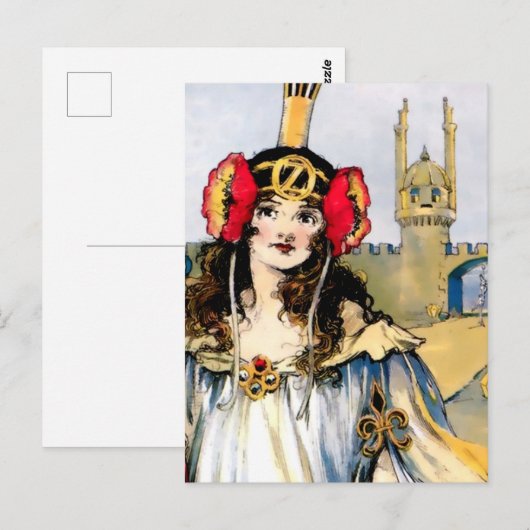"Ozma of Oz" van John R Neill Briefkaart (Voorkant / Achterkant)