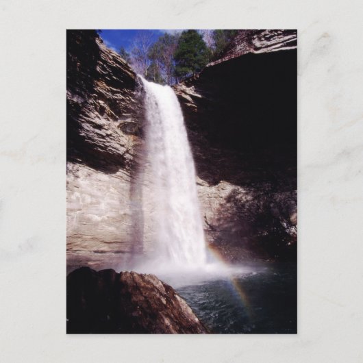 Ozon Herfsten Waterval Fotografie Regenboog Briefkaart (Voorkant)