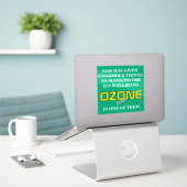 OZONE Poster Sticker (Laptop op bureau)