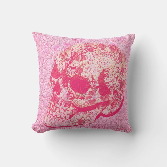 ozonsuikerschedel - roze sleeppijp kussen (Voorkant)