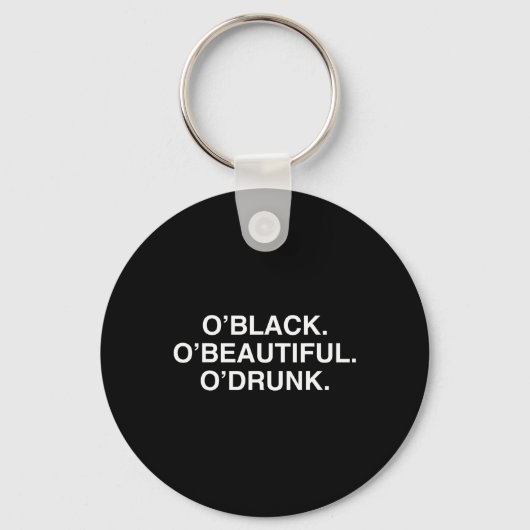 O'zwart O'mooie O'dronken Grappige St. Patricks Da Sleutelhanger (Voorkant)