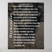 Ozymandias Poem by Percy Shelley, 1819 Poster (Voorkant)