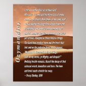 Ozymandias Poem door Percy Shelley, 1819 Poster (Voorkant)