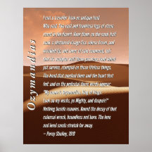 Ozymandias Poem door Percy Shelley, 1819 Poster