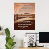 Ozymandias Poem door Percy Shelley, 1819 Poster (Thuiskantoor)