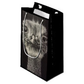 Ozzie Ostrich Gift Bag Klein Cadeauzakje (Voorkant Gekanteld)