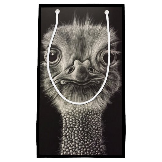 Ozzie Ostrich Gift Bag Klein Cadeauzakje (Voorkant)