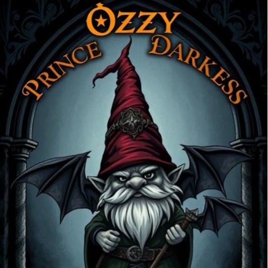 Ozzy Gnome Prins Van De Duisternis T-shirt