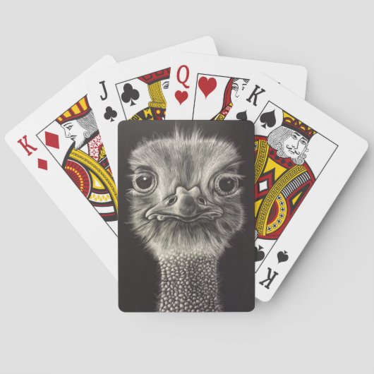 Ozzy Ostrich playing cards Pokerkaarten (Achterkant)