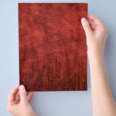 P092 BLOEDRODE TEXTURE DIGITALE GRAFISCHE SJABLONE FLYER (Hand)