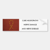P1000070, CURE NEUROPATHYNERVE DAMAGEAND NERVE ... BUMPERSTICKER (Voorkant)