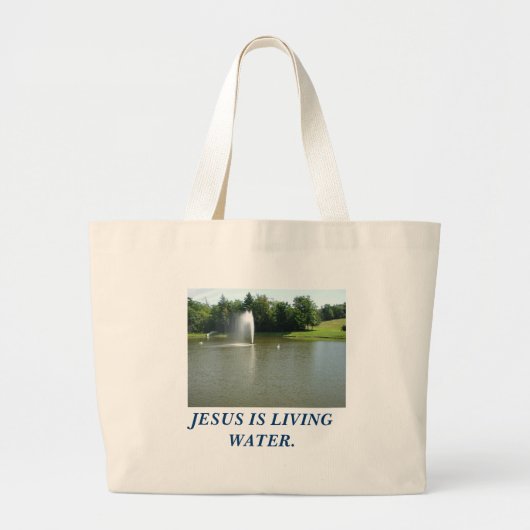 P1010014, JESUS, LEEFT WATER. GROTE TOTE BAG (Voorkant)