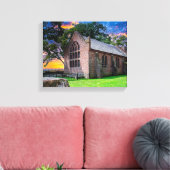 P1010074-Jamestown, Virginia Oude Kerk Canvas Afdruk (Insitu (Woonkamer))
