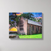 P1010074-Jamestown, Virginia Oude Kerk Canvas Afdruk (Voorkant)