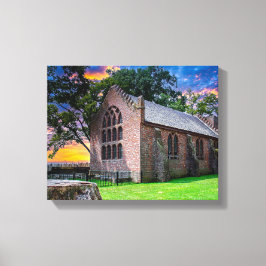 P1010074-Jamestown, Virginia Oude Kerk Canvas Afdruk