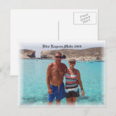 P1010243, Blue Lagoon Malta 2009 Briefkaart (Voorkant / Achterkant)