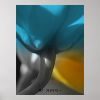 P1016531-1, G.T.-DESIGN~Een orchideeën uitzicht ve Poster