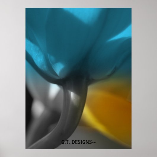 P1016531-1, G.T.-DESIGN~Een orchideeën uitzicht ve Poster (Voorkant)